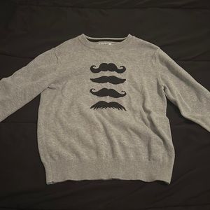 Old navy mustache sweater